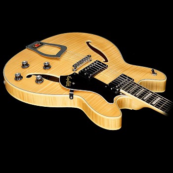 Work:&nbsp;HAGSTROM Guitars111 Viking Deluxe (Natural Flame) 2, 2011 Maple body and neck, Rosewood fretboard NA ART 02742.port.002