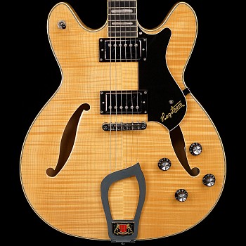 Work:&nbsp;Viking Deluxe (Natural Flame), 2011 Maple body and neck, Rosewood fretboard NA G-HAGSTROM-001